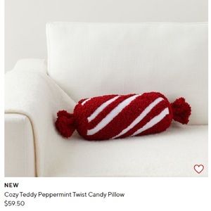 Pottery Barn Decorative Holiday Pillow- Peppermint Twist